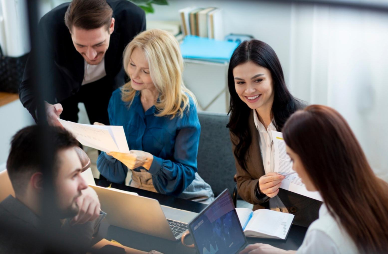 Professional analyzing financial data and profitability metrics